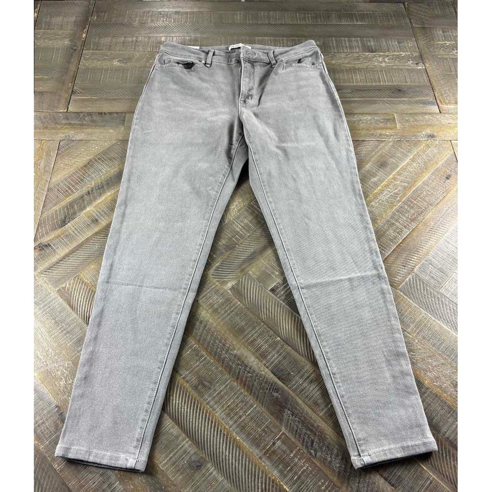 Nine West Womens Curvy High Rise Skinny Jeans Gray Nassau Size 10 NWT